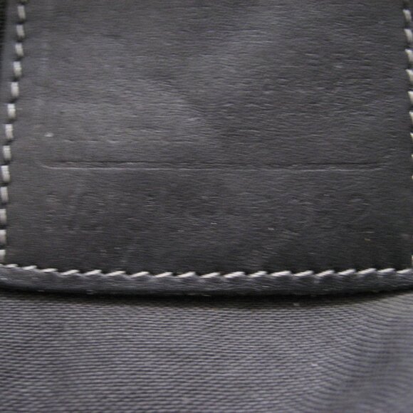 Authentic COACH Monogram Signature Shoulder Bag #6092, Black Gray - Picture 8 of 14